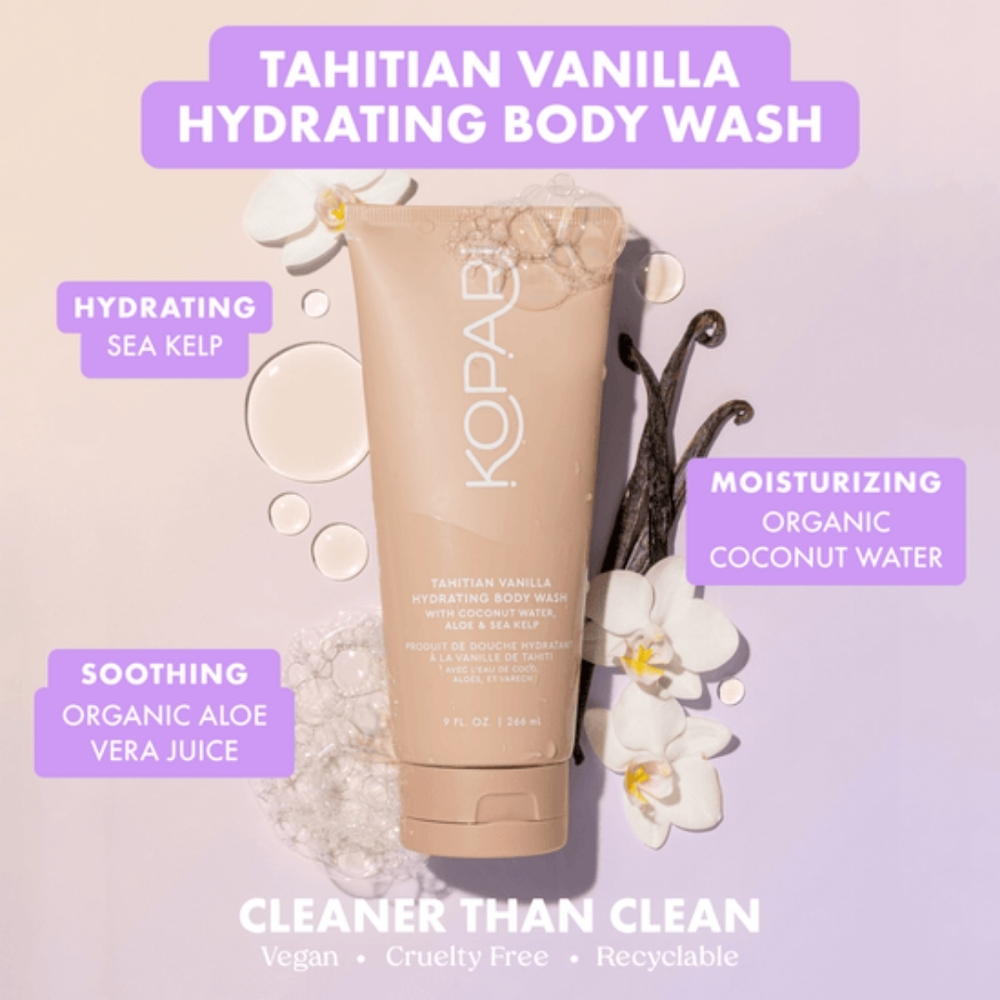 Kopari Tahitian Vanilla Moisturizing Body Wash- SET OF 2 - Picture 3 of 10